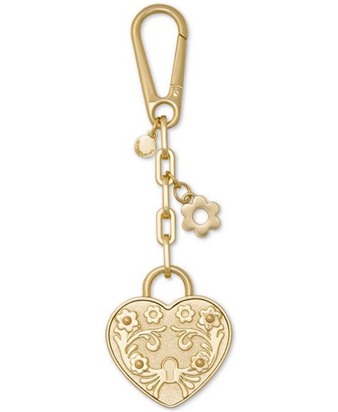 michael kors metal heart lock charm gold|Precious Metal.